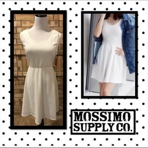 White skater dress